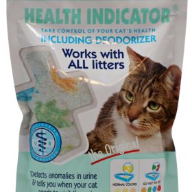 Ontdek onze kattenbakvulling met gezondheidsindicator! Veranderende kleur kan een vroege indicatie zijn van ziekte bij uw kat. Neem actie voordat symptomen verschijnen. 💪